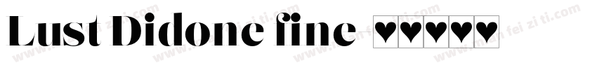 Lust Didone fine字体转换